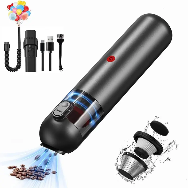 

Vacuum, Cordless Vacuum with 8000pa Suction, 1.2lbs Lightweight Handheld Vacuum, Black Drain hair catcher Shower accessories Hai