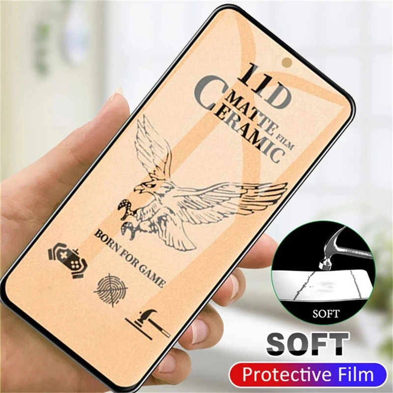 Matte Soft Ceramic Film for Redmi Note 10 9 11 Pro 9T 9S 10S 11S 9A 8 Screen Protectors for Xiaomi Mi Poco X3 Pro F3 M3 X4 M4 9T
