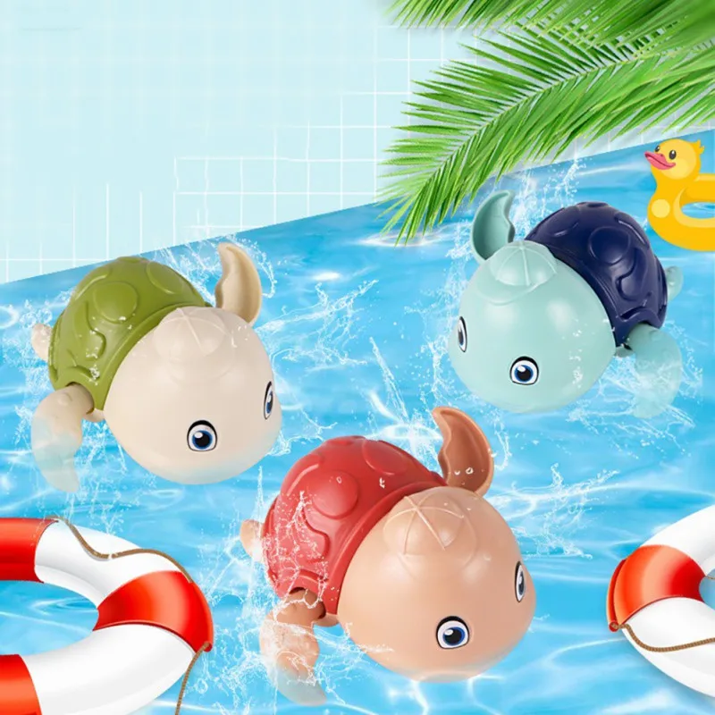

Детские водные развлечения, Игрушки для ванны, раньше, Мультяшные черепахи, дельфин, Детская ванная комната, бассейны, пляж, детская водная игрушка, подарки