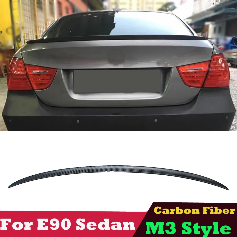 

E90 M3 Spoiler Rear Trunk Wing Spoiler for BMW 3 Series E90 pre-lci and lci 05-11 Carbon Fiber / FRP