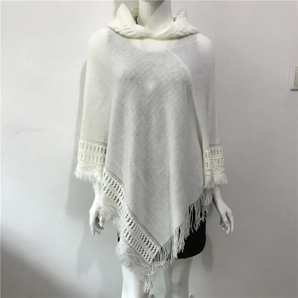

Women Hooded Shawl Striped Women Scarf Lady Autumn Winter Hooded Shawl