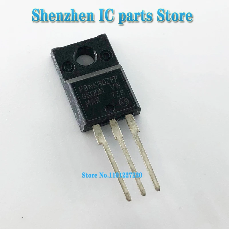 

5 шт./лот STP9NK60ZFP STP9NK60Z P9NK60ZFP TO-220F 600V 9A Новый и оригинальный в наличии