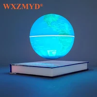 6 inch Book Base Magnetic Suspension Globe Smart Adsorption Sphere Illumination Floating Book Lamp Creative Gifts Night Lights