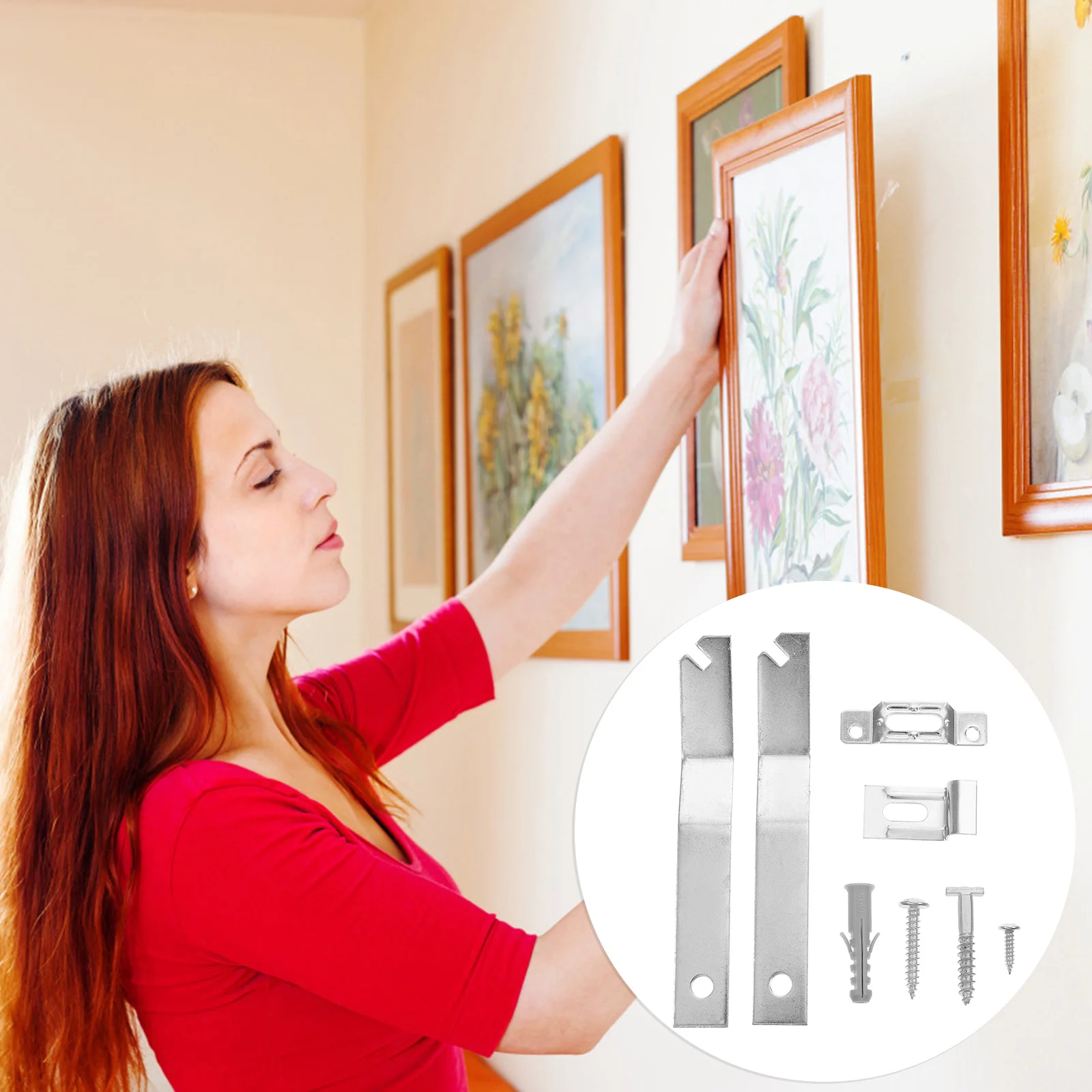 

Hangers Picture Frame Metal Mirror Wall Hanger Hooks Heavy Kit Dutyhangingkeyhole Wedding Photos Hard Anti Sawtooth Aluminum