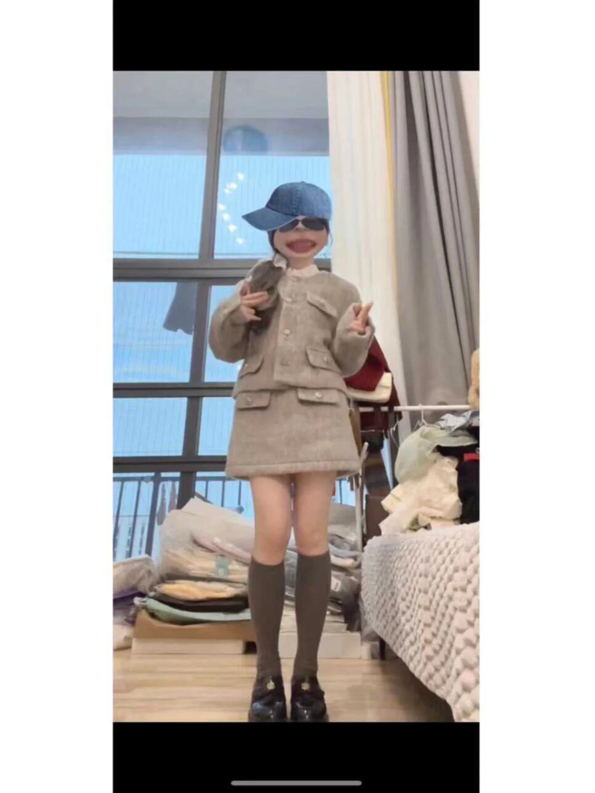 Изящное платье во французском стиле в ретро 2024 осенне-зимний светский комплект