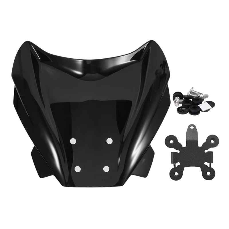 

Black Motorcycle Windscreen Wind Screen Deflectors Windshield For-Honda CB650R 2019-2021