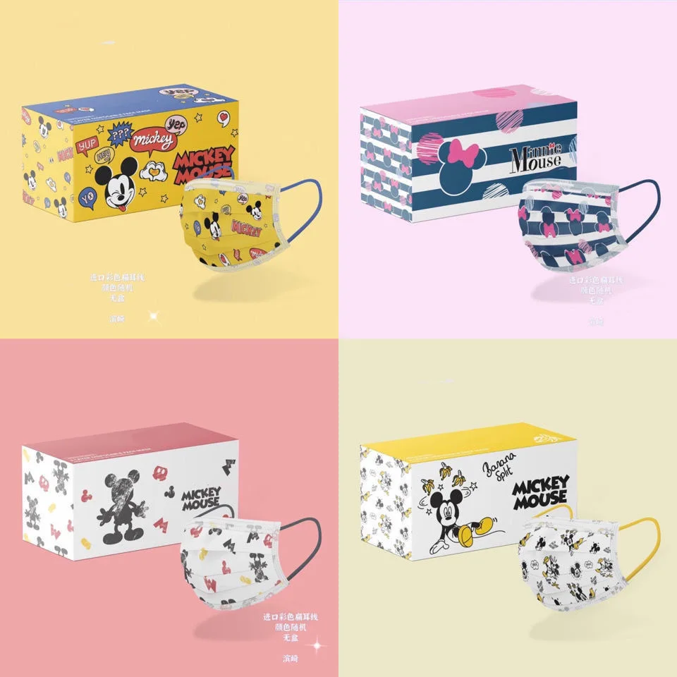 

Одноразовая дышащая хирургическая маска «Микки Маус», 3 слоя