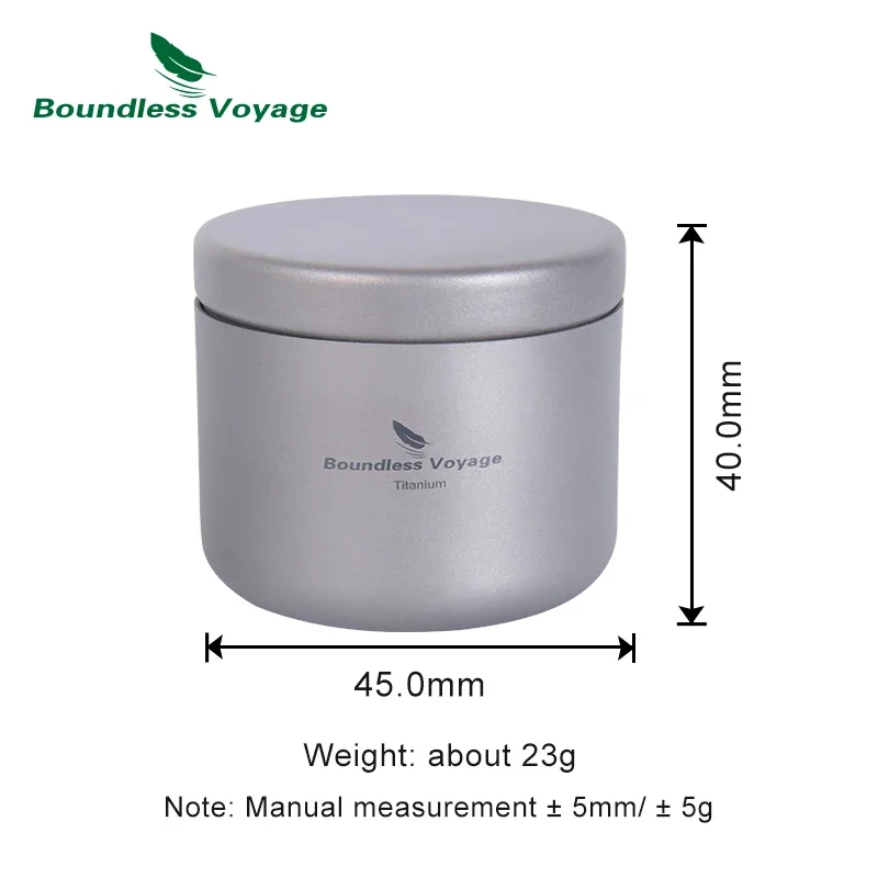 

Контейнер для чая Boundless Voyage Ti3200D 35 мл из титана