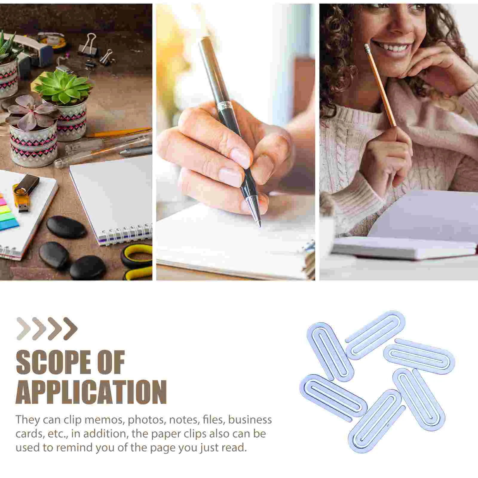 60 шт. большие скрепки для бумаг зажимы документов офисные папки милые маленькие