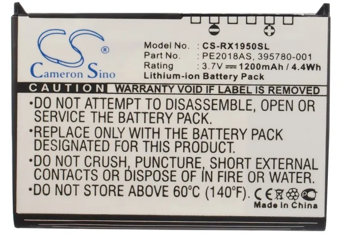 

CS 1200mAh Battery For iPAQ RX1950 iPAQ RX1955