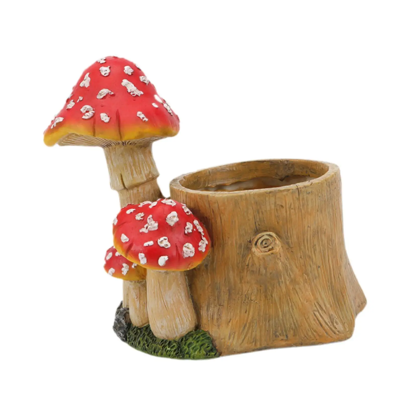 Фигурка гриба цветочная кашпо украшение для сада 26 7x19 5x23 5 см книжной полки шкафа