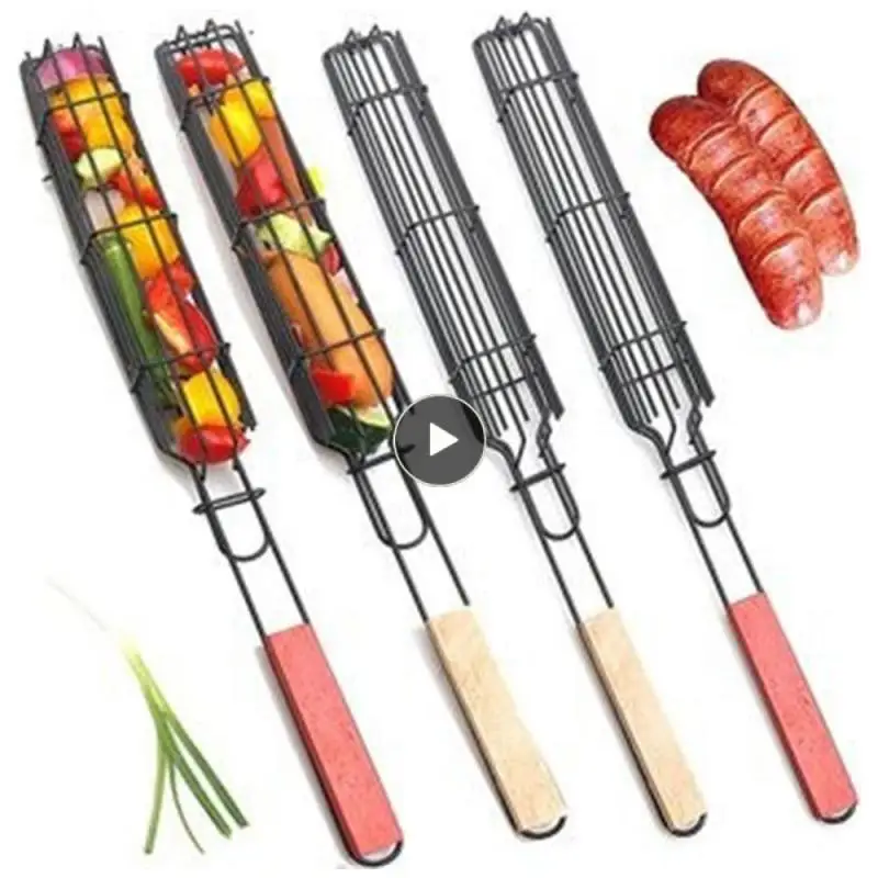 

Удобный прочный и простой в использовании гриль для барбекю, соединительное кольцо, дизайнерский гриль, удобная ручка, клетка для барбекю, уличное барбекю