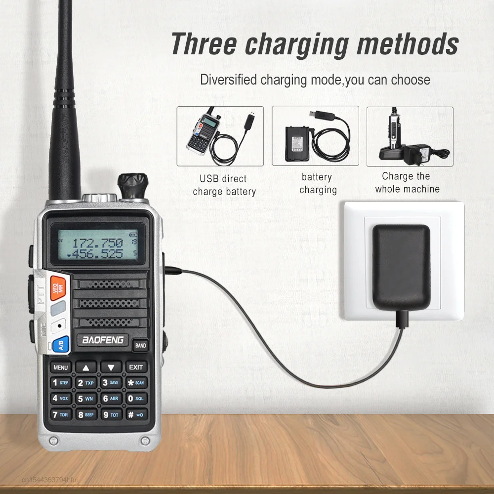 Baofeng UV-5R Pro Tri Band 220-260MHz VHF UHF 2 Way Radio Powerful Handheld Transceiver With Dual Antenna Walkie Talkie UV5R | Мобильные