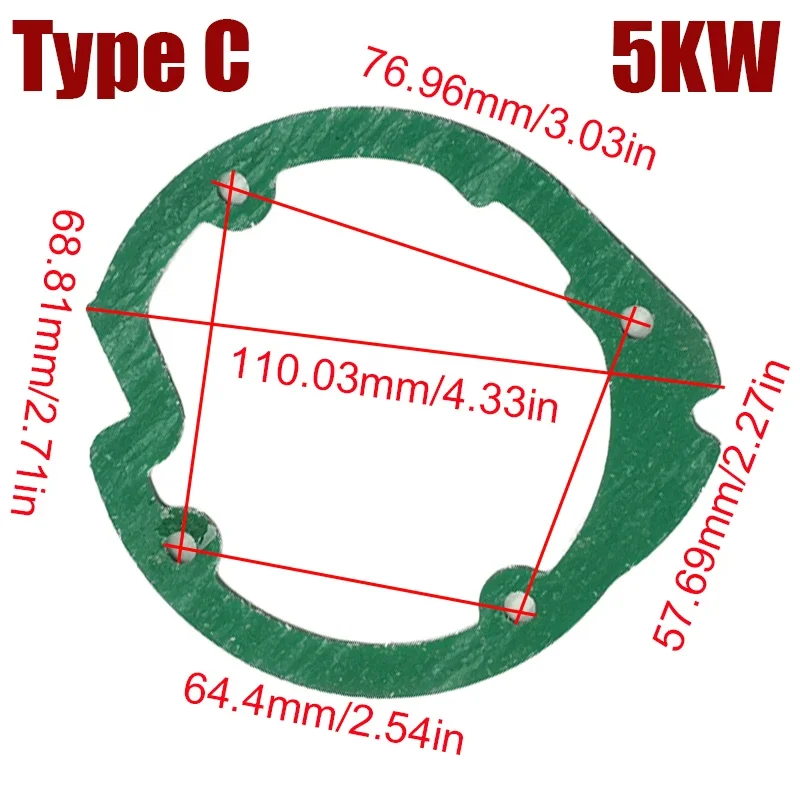 1/2/5X прокладка горелки дизельный стояночный обогреватель камеры сгорания 2 кВт 5