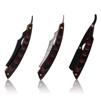2022 retro manual shaving razor sharp already straight thin edge sharp folding knife barber shaver gift for man wood handle