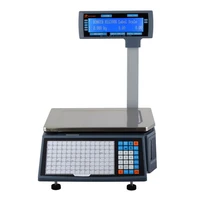 30kg rated load supermarket retail scale with thermal printer