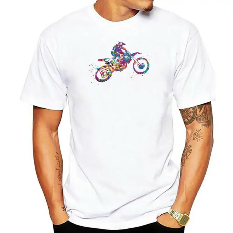 

Футболка мужская для экстремальных видов спорта, тенниска с принтом кроссового велосипеда, для акробатических трюков, езды на велосипеде, х...