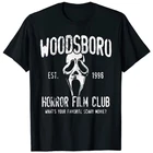 Woodsboro, Клубная футболка с фильмом ужасов, футболка с призраком на Хэллоуин, топы