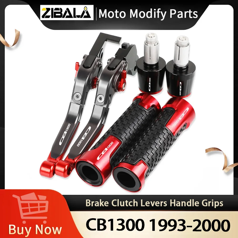 

CB 1300 Motorcycle Brake Clutch Levers Handlebar Hand Grips ends For HONDA CB1300 1993 1994 1995 1996 1997 1998 1999 2000