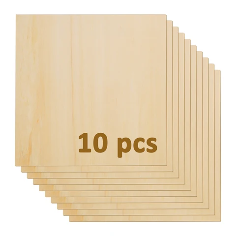 Фанера липы T-Trees Plywood Basswood 300x300x3 мм 10 шт