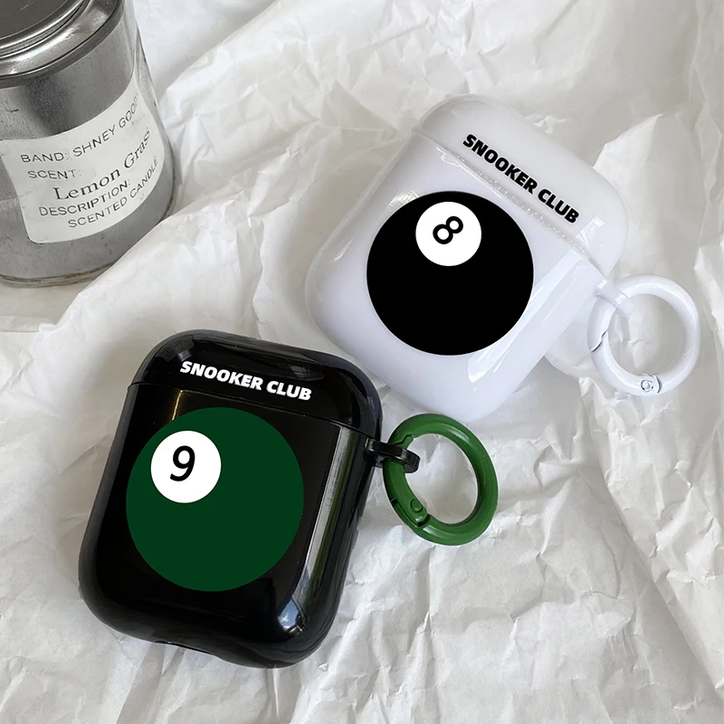 Чехол для AirPods 2 1 чехол корейские наушники с черными и белыми цифрами мягкий из