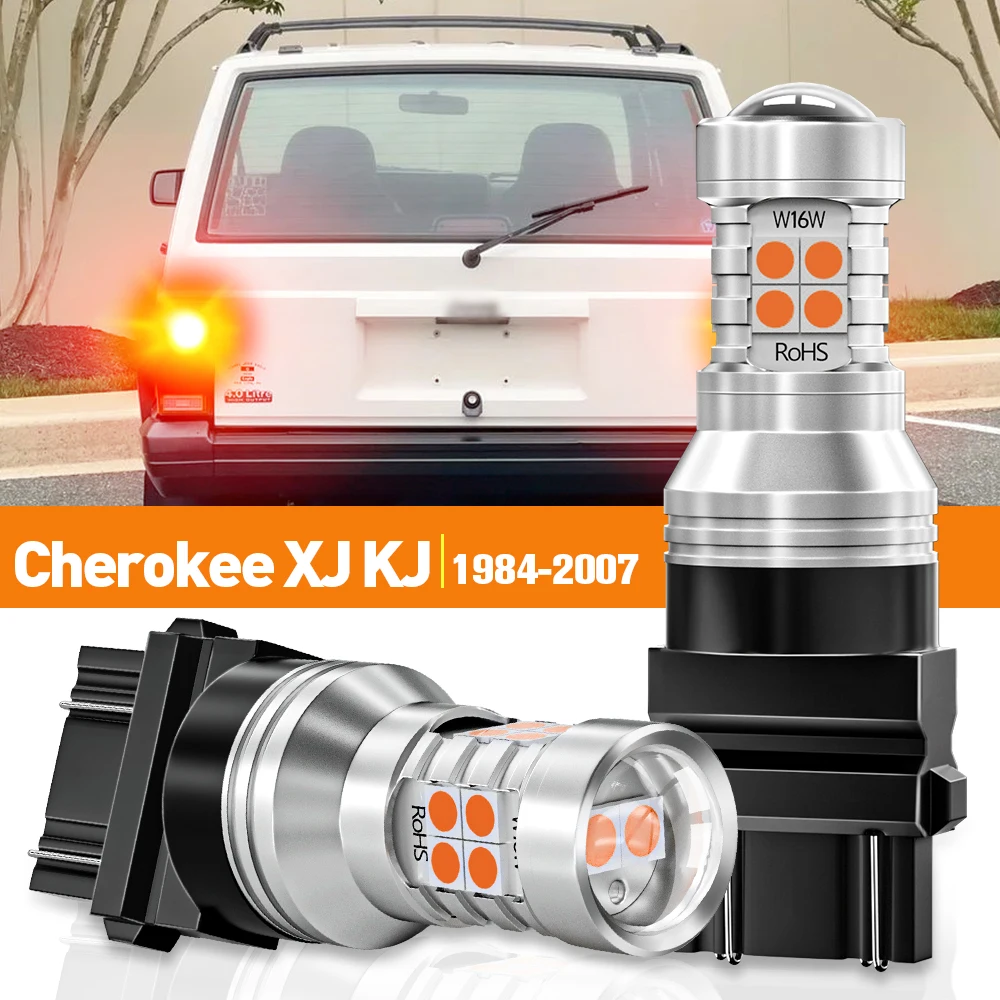

2x LED Brake Light For Jeep Cherokee XJ KJ 1984-2007 1997 1998 1999 2000 2001 2002 2003 2004 2005 2006 Accessories Canbus Lamp