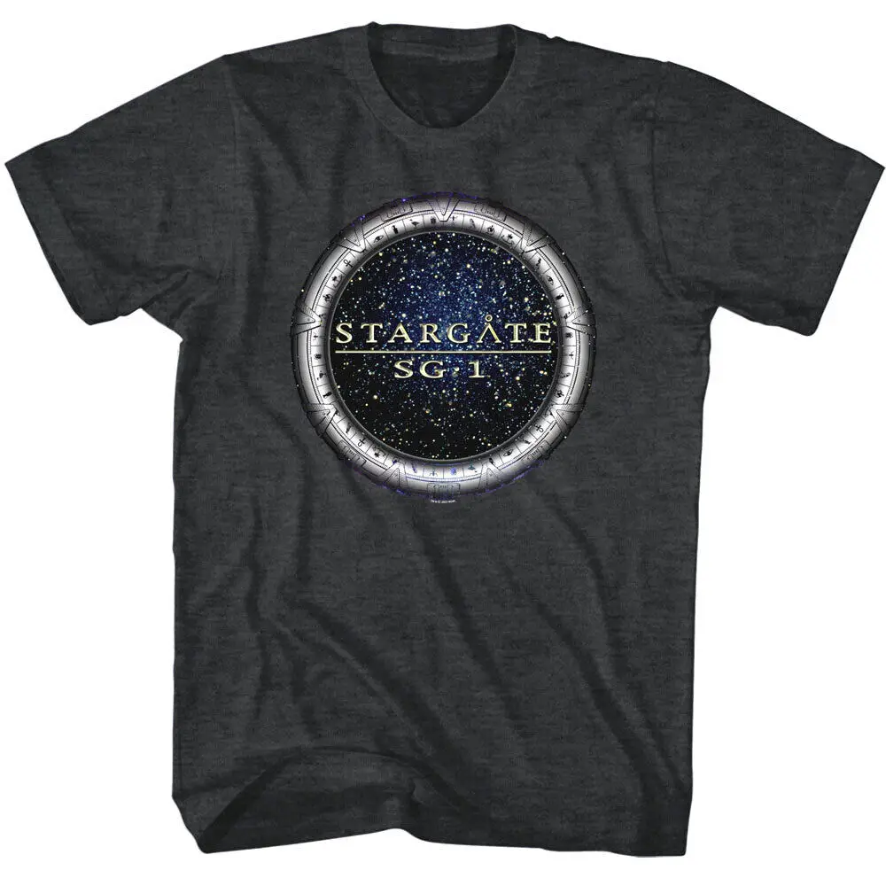 Stargate Sg 1 портал Мужская футболка ворота научная фантастика время путешествия ТВ