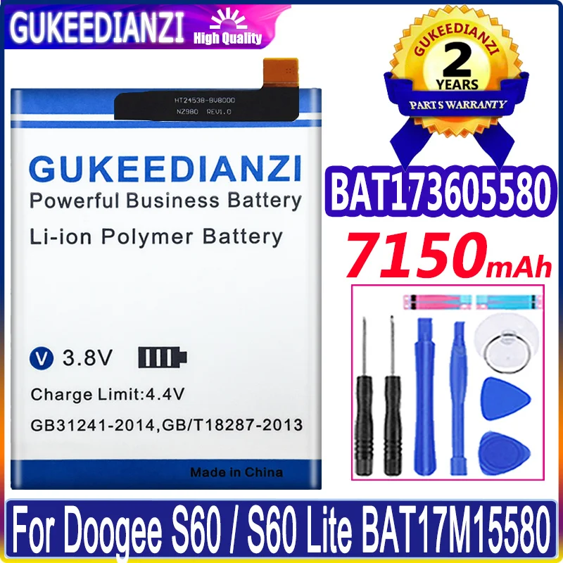 Аккумулятор для Doogee S30 S40 S55 S90 S55Lite S58 S59 S68 S86 S88 S95 S96 pro/S60 S70 S80 Lite/S88 Plus S88Plus S60Lite S70lite on.