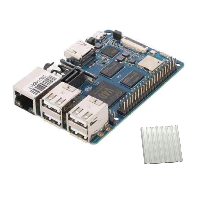 

Макетная плата для Banana Pi BPI M2 Berry + радиатор V40, совместимый с Raspberry Pi 3B для Android Ubuntu Linux