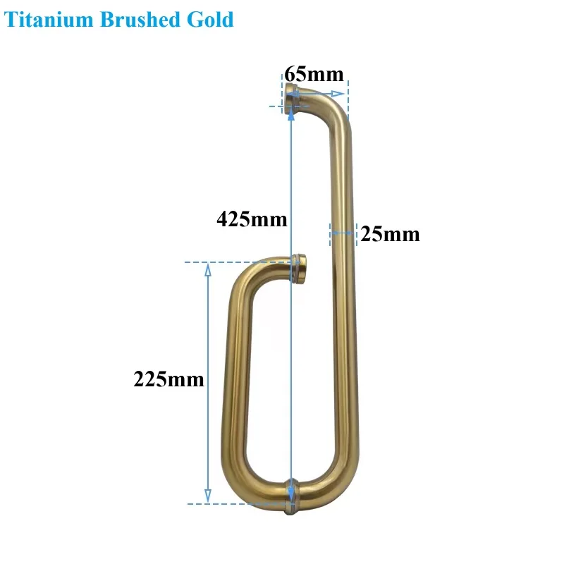 

Дверная ручка NBDT для душевой кабины розовая бронза черная