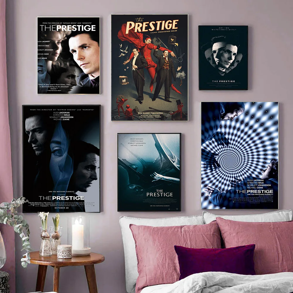 

The Prestige Mystery Thriller Film Art Print Poster Wall Stickers Modern Movie Canvas Painting Decor