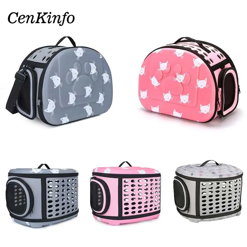 Pet Carrier Cat Soft Carrier  Foldable Portable Small Dog Bag Pet Travel Carrier Cat Transport Bag Cat Outdoor Shoulder Cat Bag