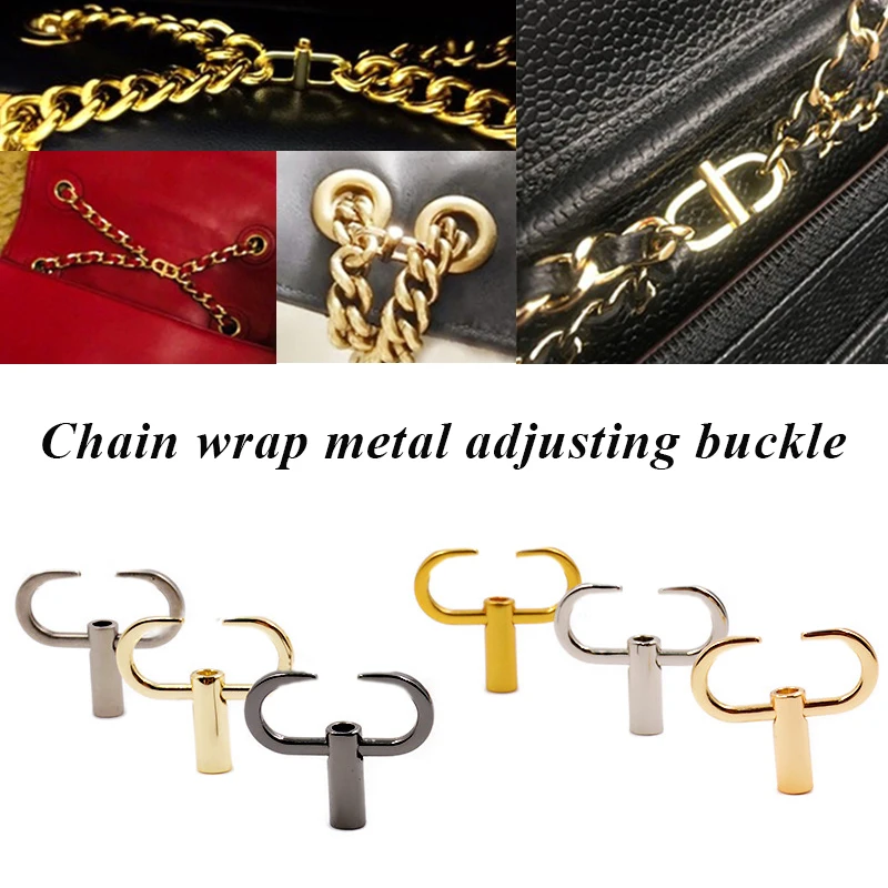 

Bag Belt Shortening Buckle Adjustable Metal Buckles for Chain Strap Bag Shorten Shoulder Crossbody Bags Length Accessories