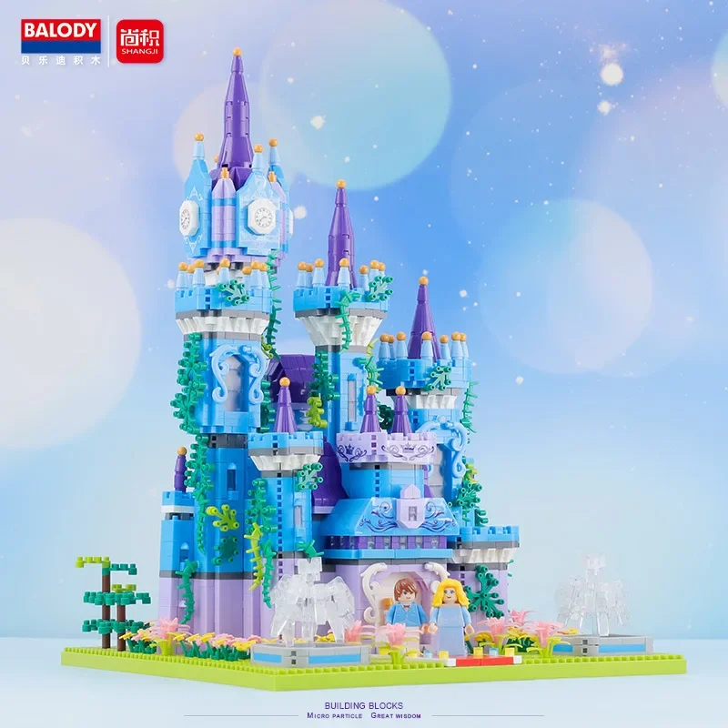 

Fairy Tale Cinderella Castle Balody Mini Blocks Architecture Beautiful House Brinquedos for Girl Toy Kids Christmas Gift 16295