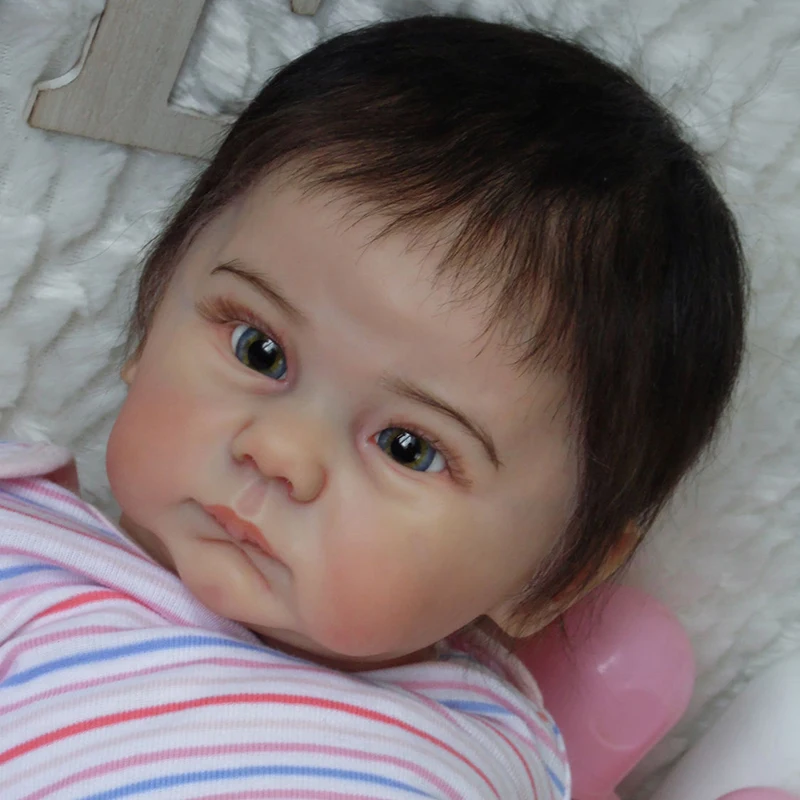 Цена Новое поступление, набор кукол-реборн Коннолли, реальный сенсор, 22 дюйма, неокрашенные детали для новорожденных, силиконовые аксессуары для...