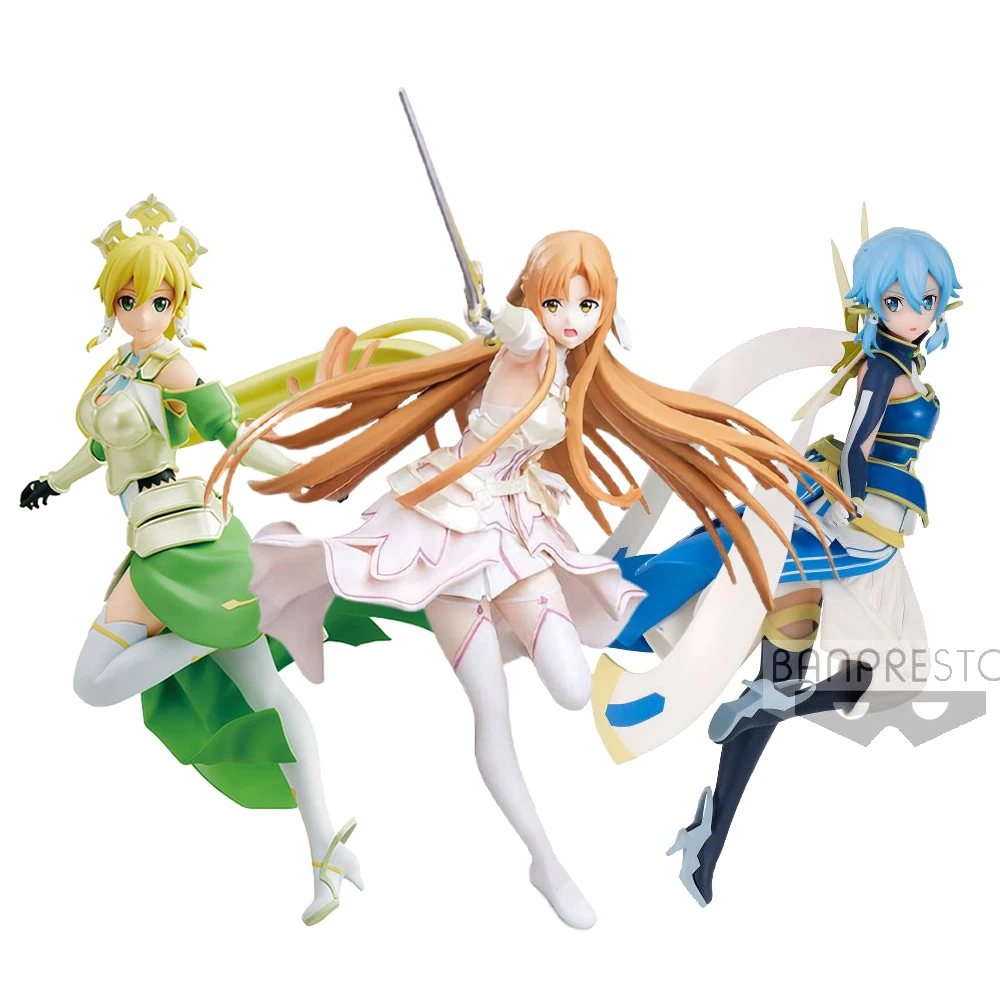 

Original Banpresto Sword Art Online Alicization SAO Goddess Stacia Asuna Terraria Leafa Solus Sinon Action Figure Toys