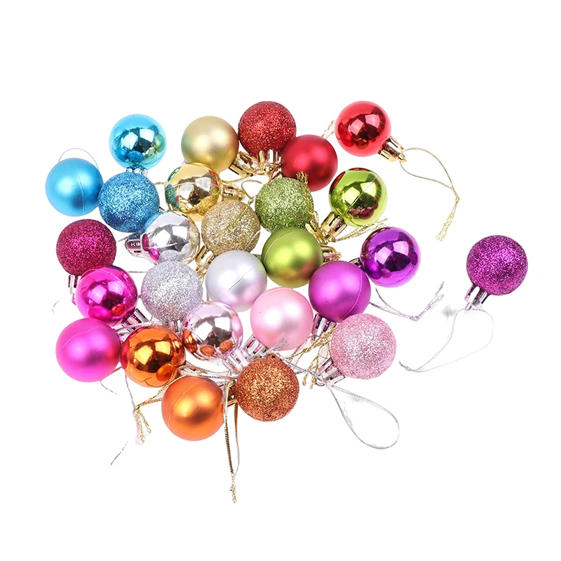 

24 шт. Рождественские шары, украшения для рождественской елки, шар, подвески для елки, домашний декор для вечеринки, подарок на Новый год 2023, Рождество