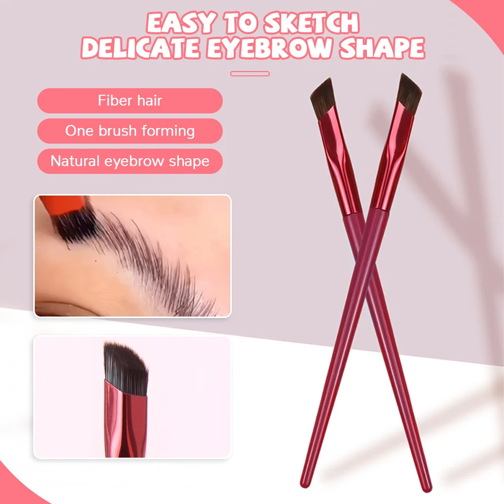 

New Wild Eyebrow Brush Square Three dimensional Eyebrow Handicraft Double Headed Eyebrow Eyelash Brush Multi Functional Makeup