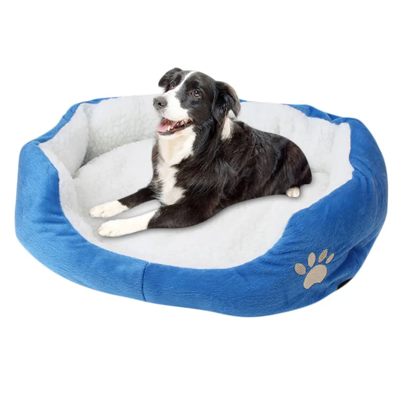 

Pet Dog Bed Winter Warm Plush Dog Kennel Soft Sofa Washable Sleeping Nest Cushion Mats for Dogs House Big Cushion Product puppy