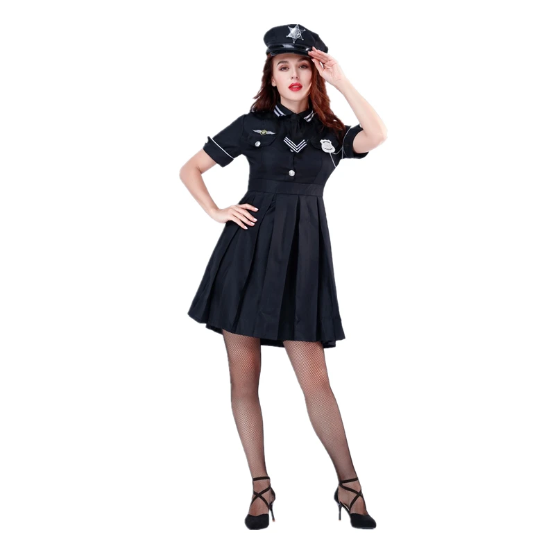 

Cop Police Woman Costume Uniform Party Fancy Dress Outfit Cosplay Costumes