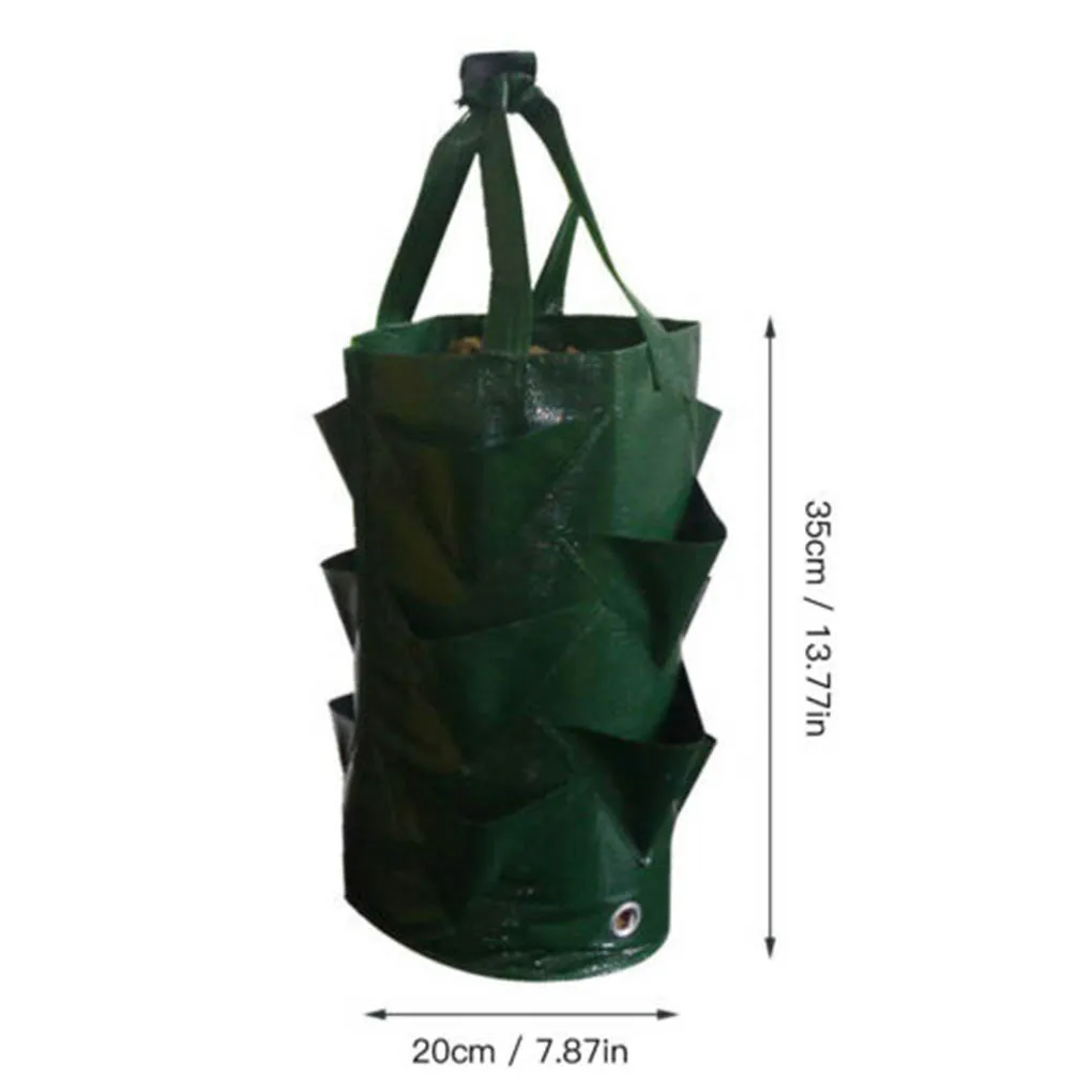 

Пластиковый пакет для растений, подвесной мешок для выращивания цветов, трав, клубники, мешок для домашнего сада