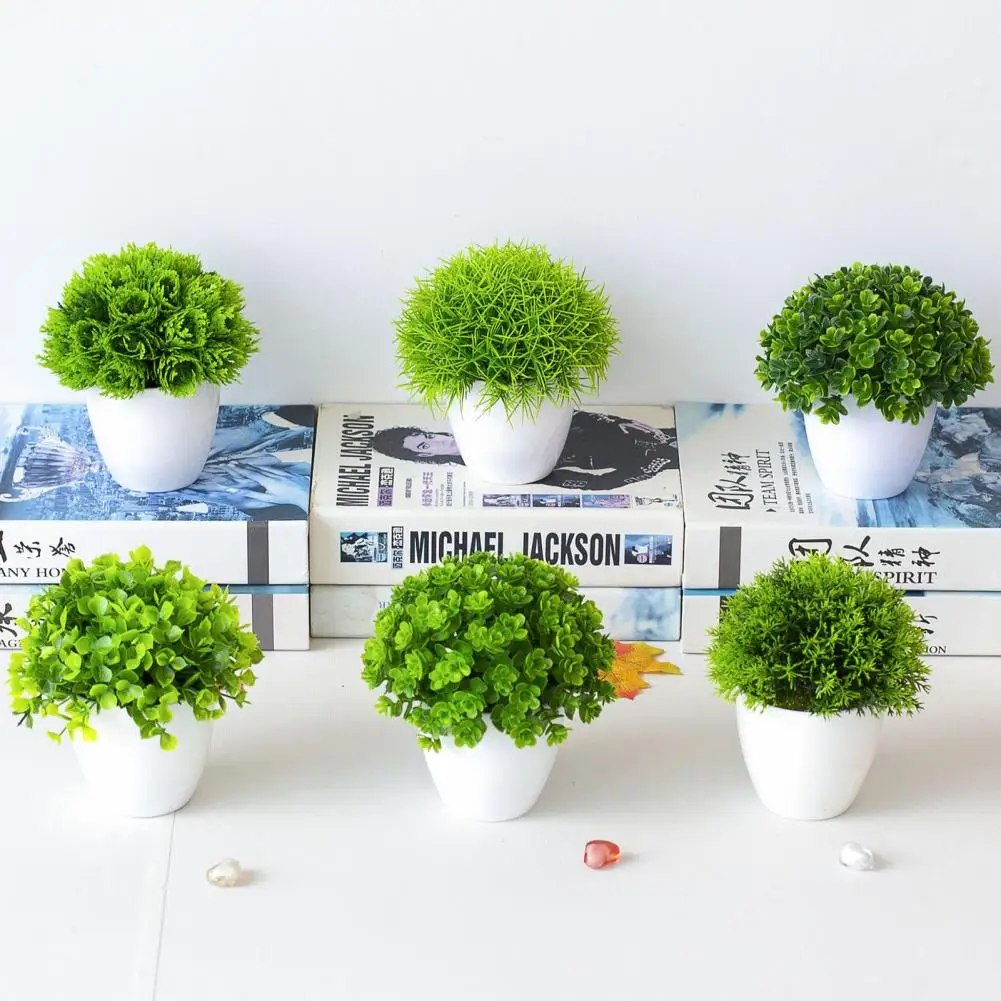 

Energetic Artificial Bonsai Vivid Decorative Non-fading Greening Table Centerpieces Imitation Plants Office Decor