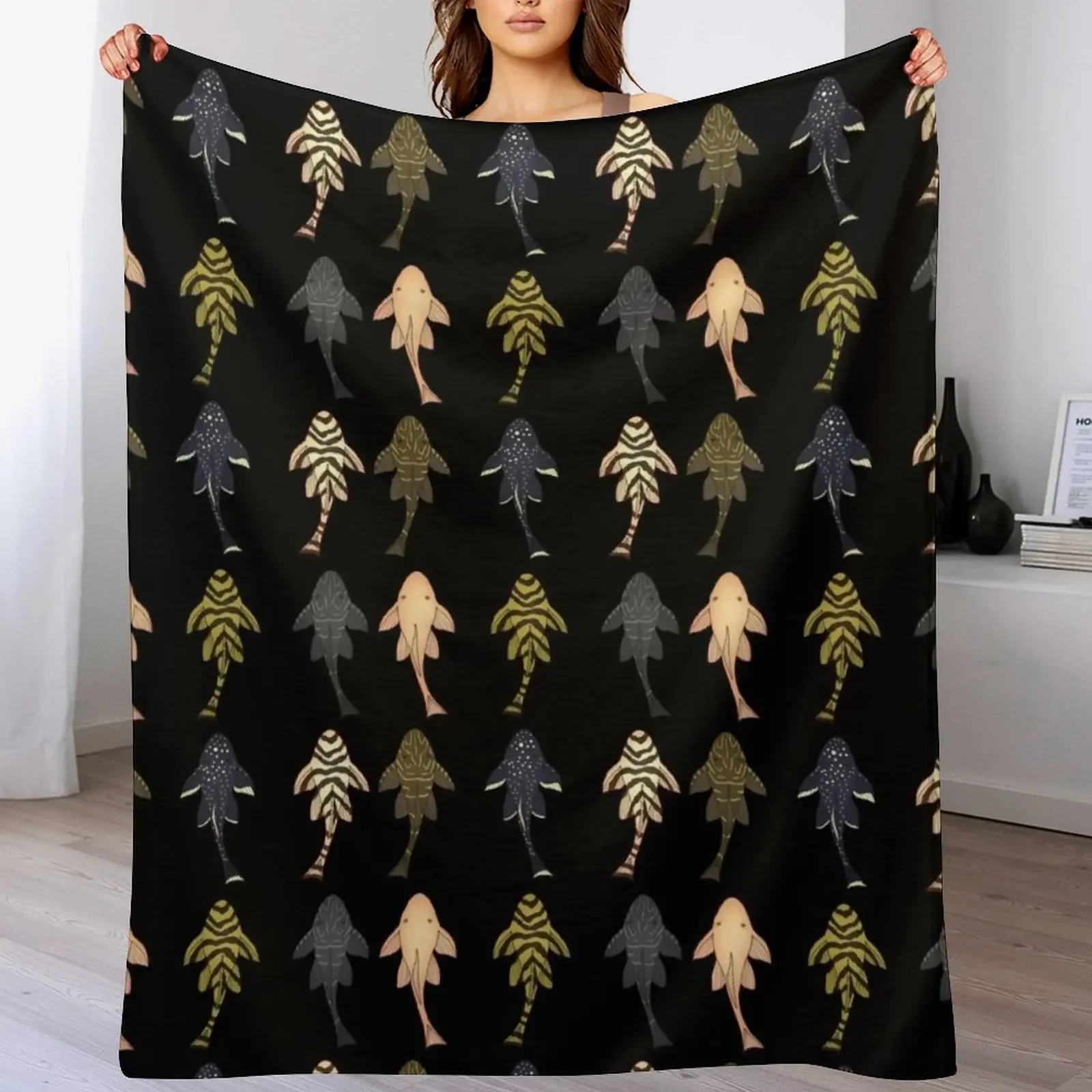 Одеяло plecos манга одинарные одеяла