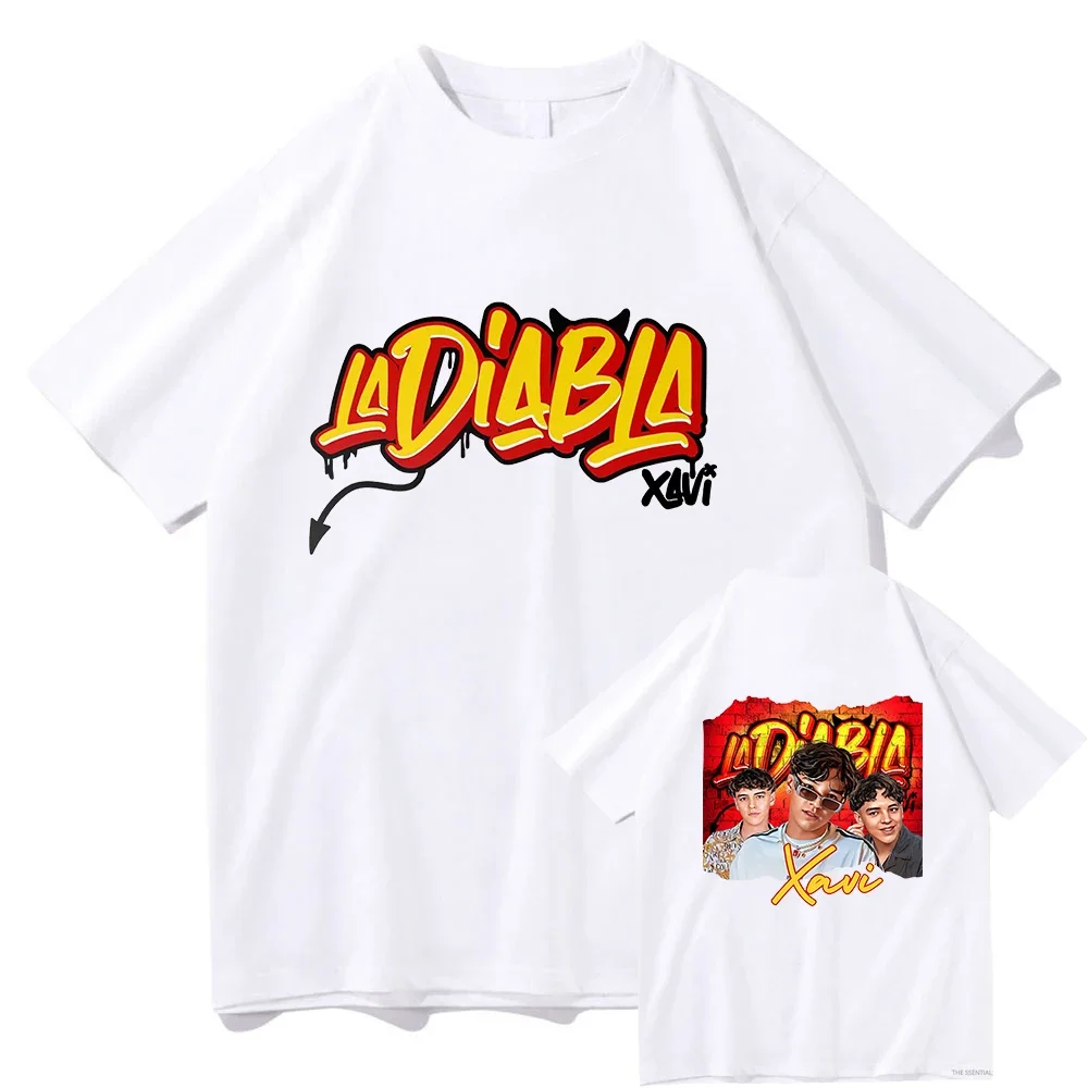 Модные футболки Natanael Cano Xavi La диабла альбом Мужская/женская одежда Харадзюку