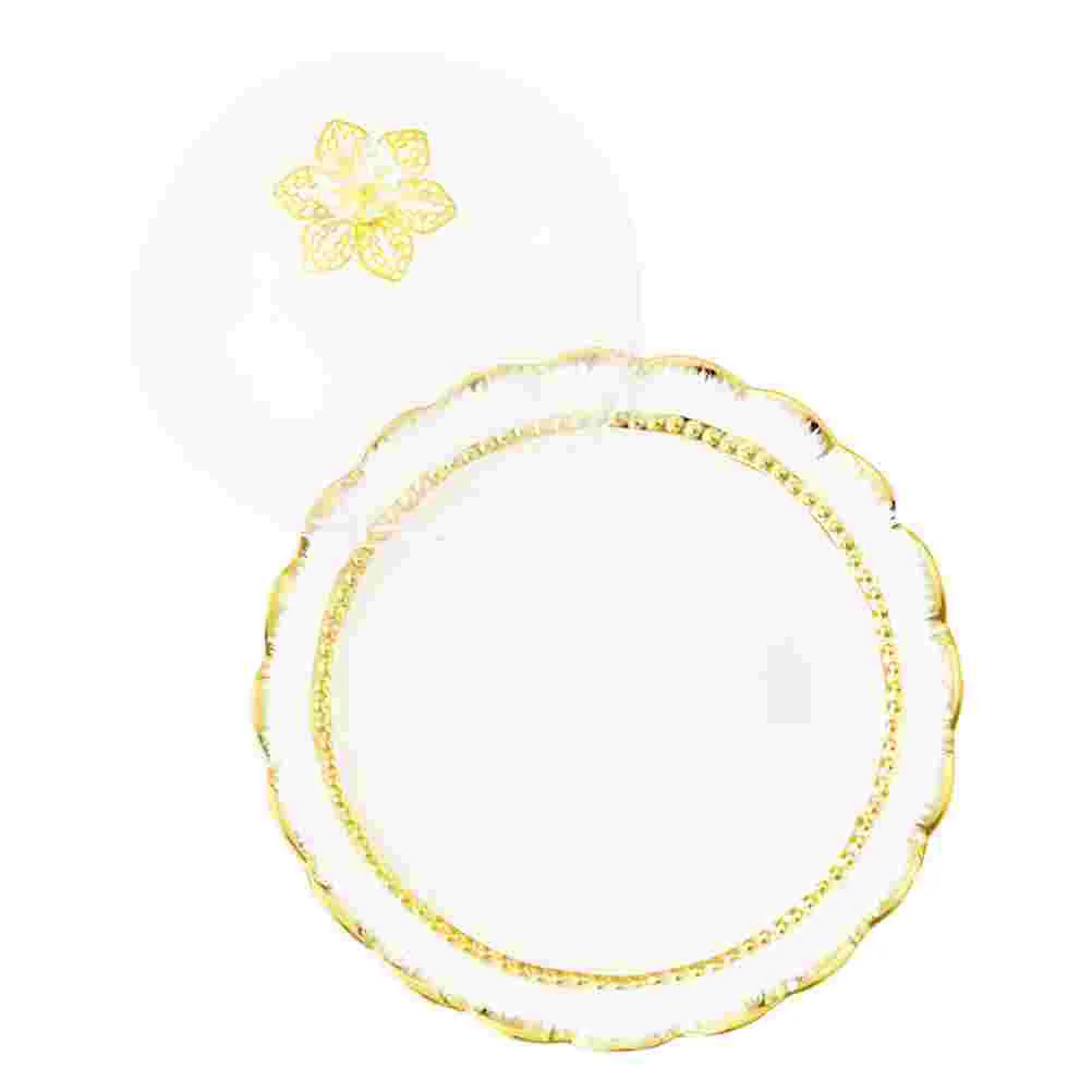 

1 набор керамических тарелок для торта с крышкой, десертная тарелка для торта, праздничная тарелка для торта