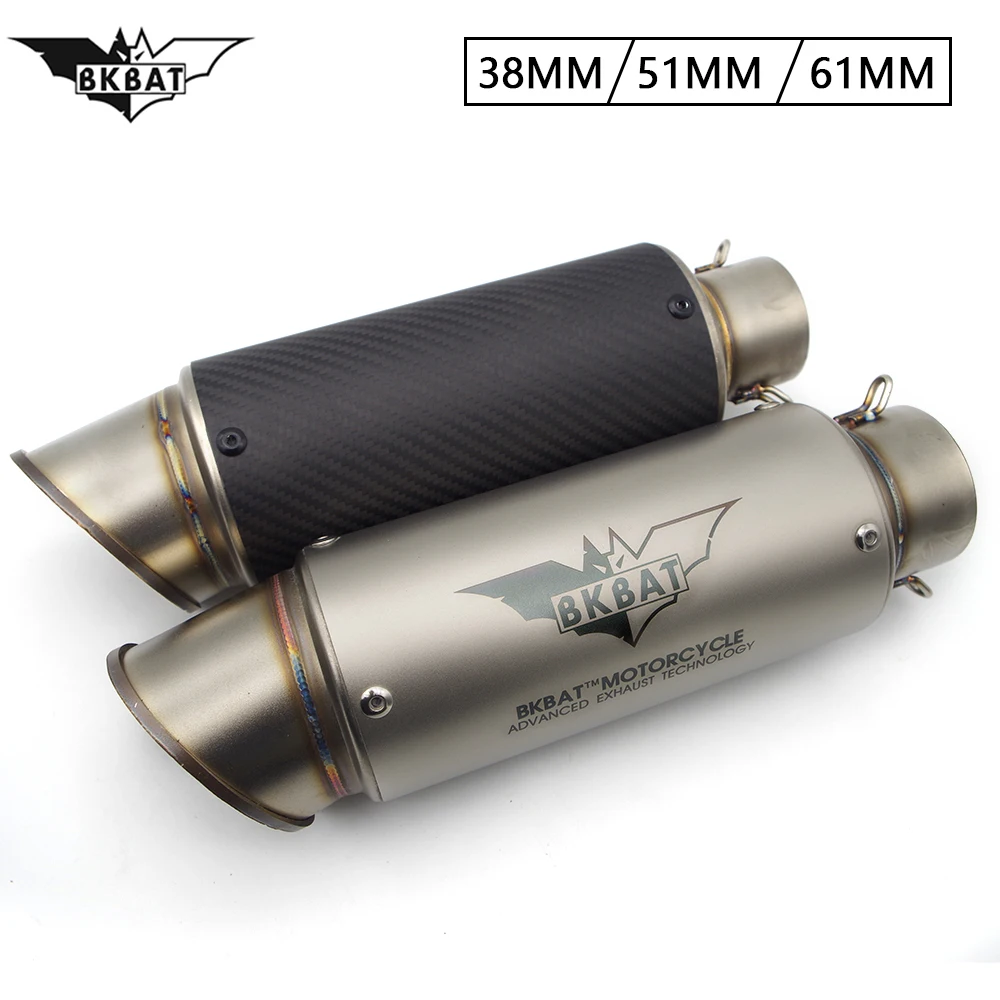 Motorcycle Exhaust Pipe With Muffler Moto Bike Escape For Universal Slip-on FOR Yamaha rd 350 xt660 mt10 sr400 rx100 xjr 1200