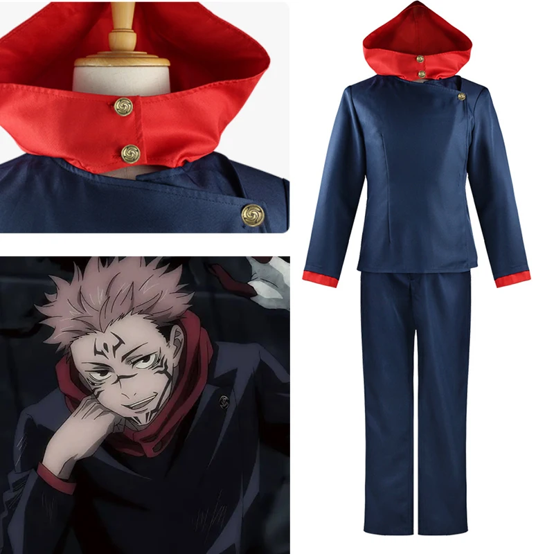 Аниме Jujutsu Kaisen Ryomen Sukuna косплей для взрослых мужчин и женщин наряды кимоно Hanfu