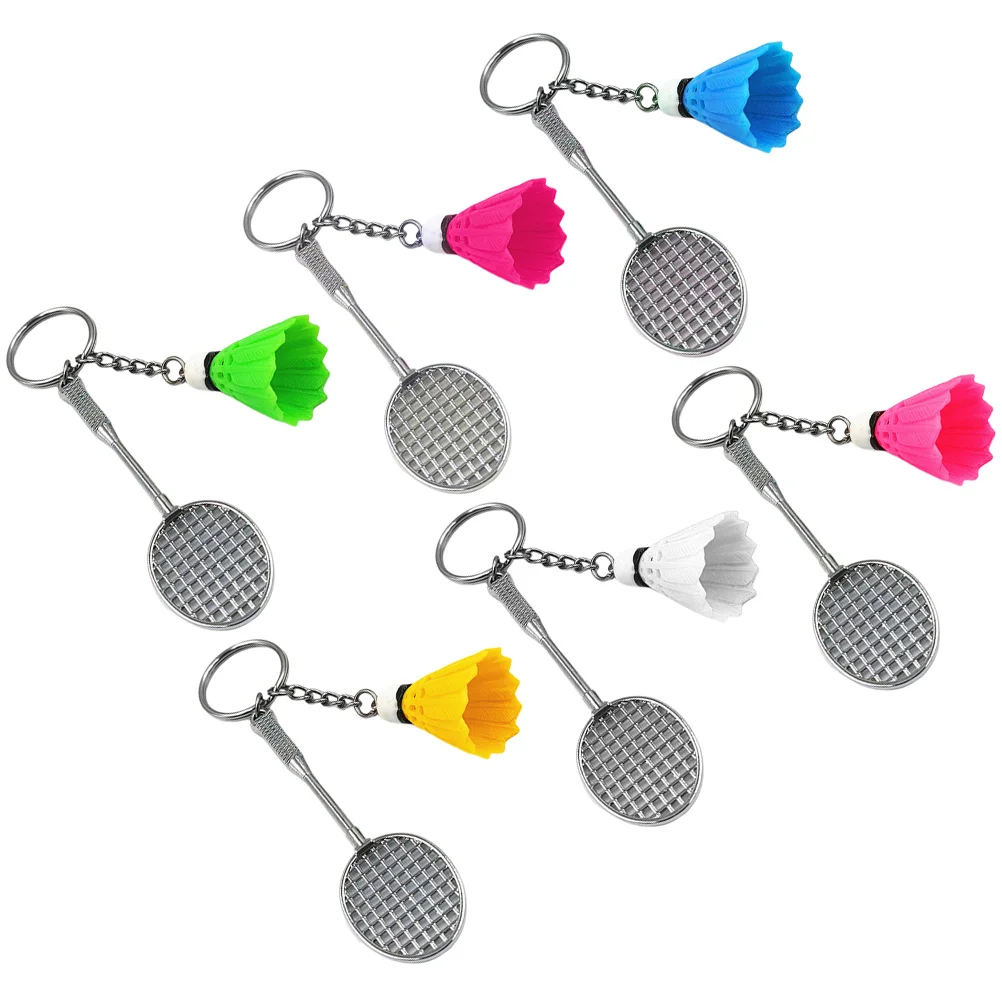 

Tennis Party Decorations Badminton Keychain Car Hanging Accessories Women Pendant Keyrings