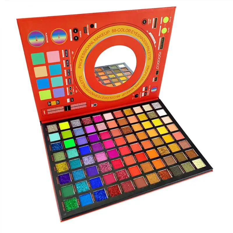 

88 Colors New Eye Shadow Palette Pigmented Pressed Powder Shimmer Eye Shadow Matte Glitter Stage Party Eyeshadow Palette Makeup