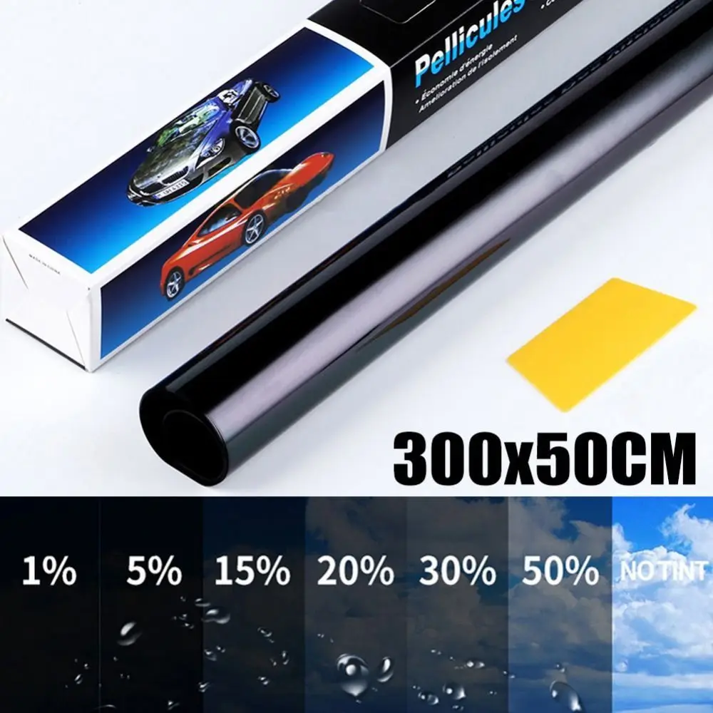 

Рулонная Тонировочная Пленка Для Автомобильных Стекол VLT 1%-50% — Солнцезащитная, С Защитой От УФ-излучения, Для Тонировки Окон